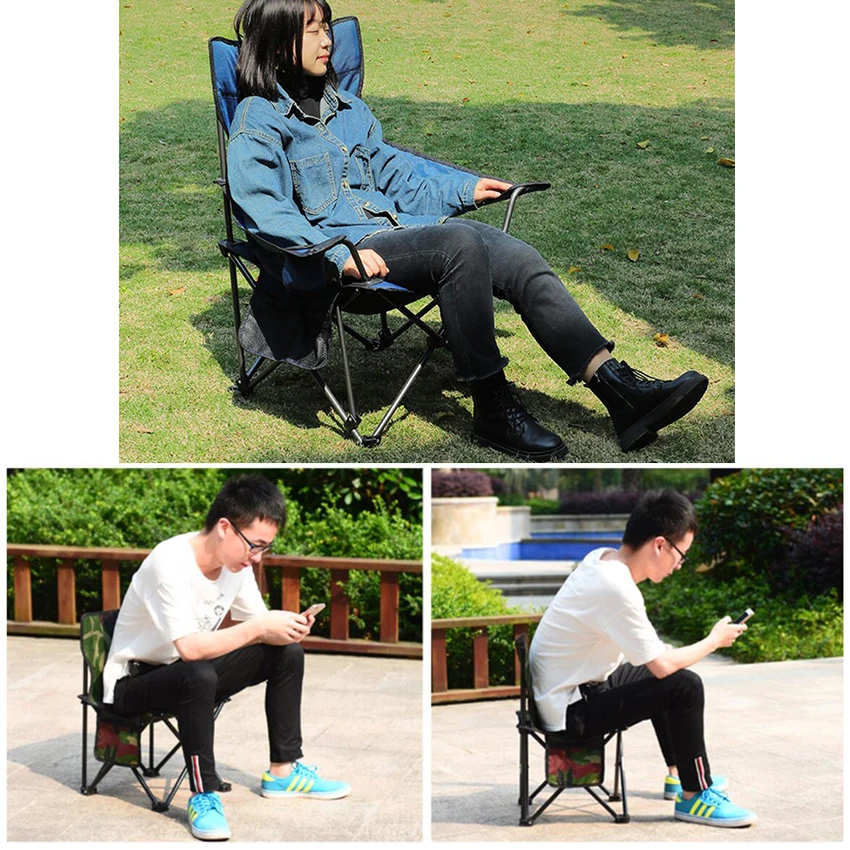 구매 고품질 비치 가방 휴대용 접이식 의자, 낚시 캠핑 의자 좌석 옥스포드 천 경량 좌석