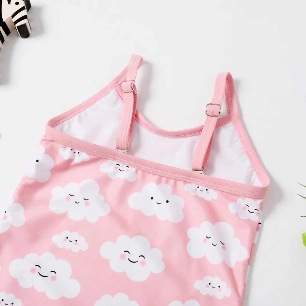 Новинка 2020 купальник для маленьких девочек Цельный классическое детское боди с