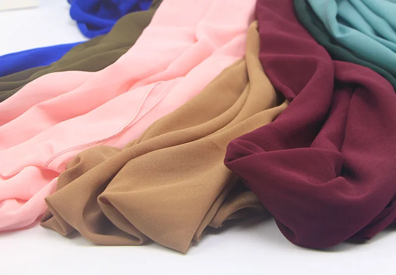 

24 color New Patchwork Popular bubble chiffon Scarf Wrinkled hijabScarf stitching Muffler Pleated muslim scarves/scarf 10pc/lot