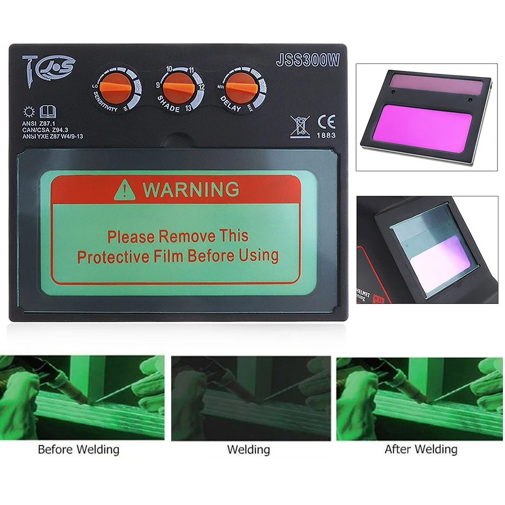 Портативная маска на шлем с автоматическим затемнением солнечной энергии фильтр
