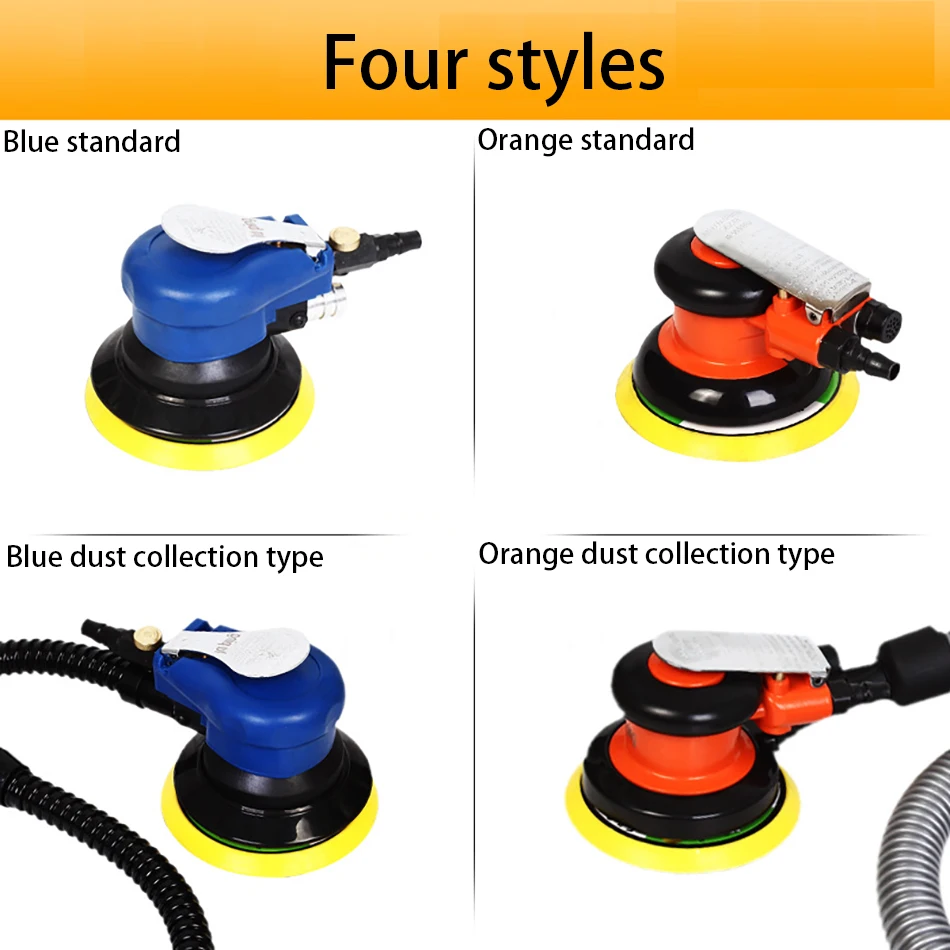 

5-inch chassis pneumatic air sander polishing machine, used for car paint maintenance, rust removal, waxing, polishing, etc.