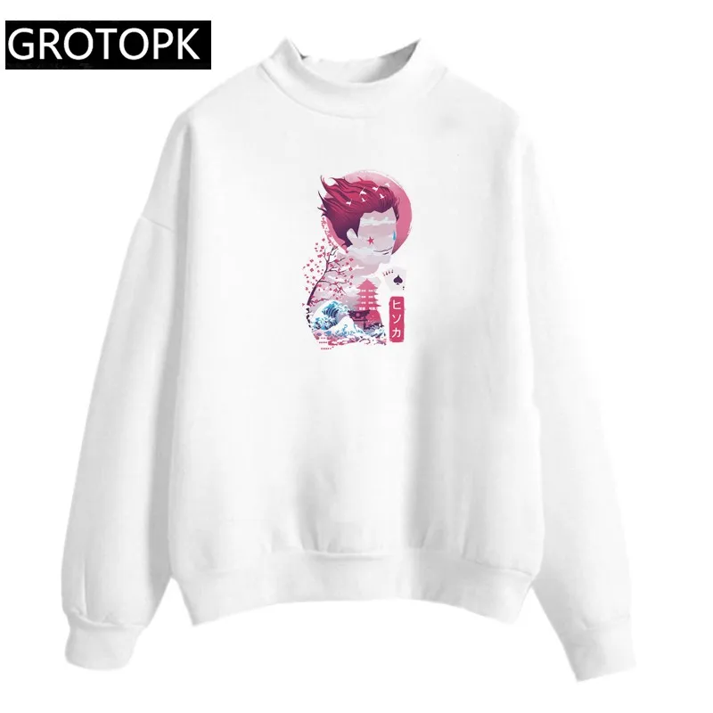 

Женская осенне-зимняя толстовка с капюшоном hisoka hunter x hunter, женская уличная одежда в стиле японского аниме женский свитер с забавной надписью...