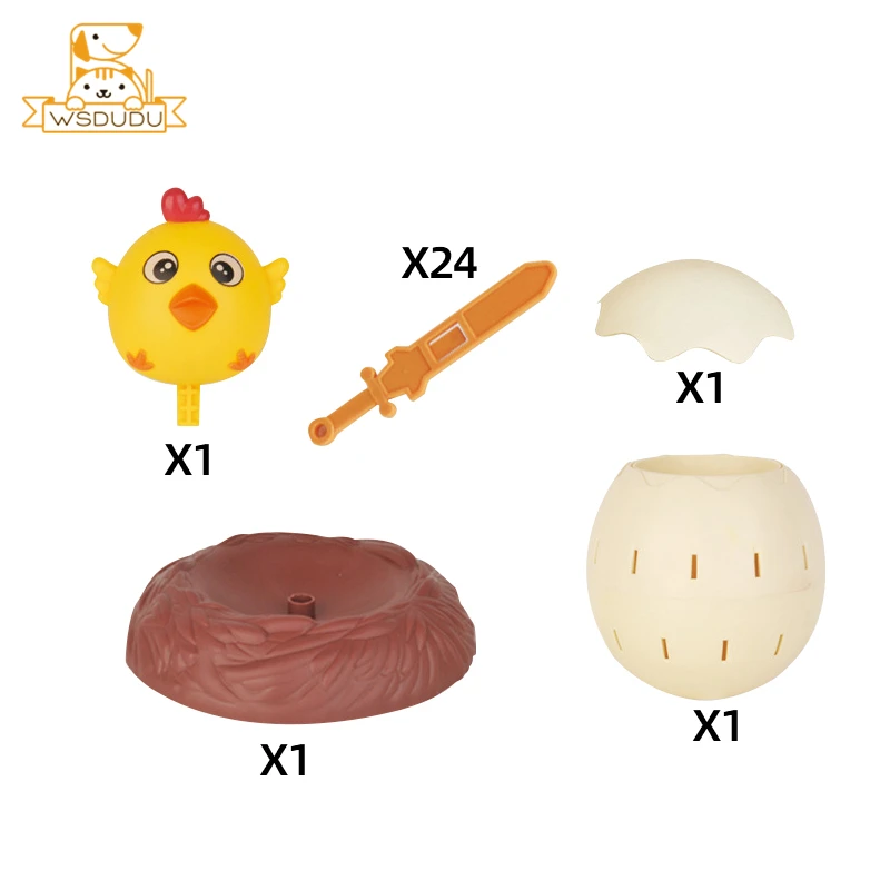 Fright цыпленок цилиндр захватывающий меч прыгающий вечерние интерактивная игра