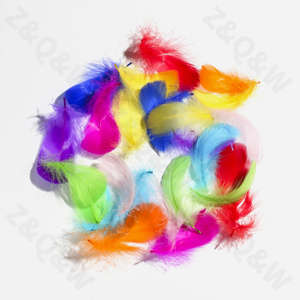 Натуральные пушистые перья 8-12 см темный зеленый цвет 100-500 шт. сделай сам Ловец