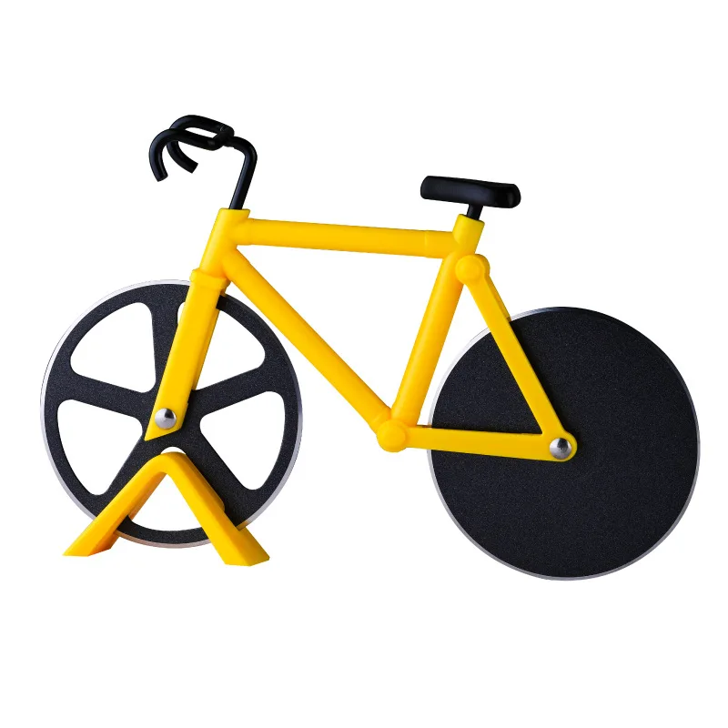 

Kitchen Baking Tools 1Pcs Pizza Cutter Bicycle Shape Stainless Steel Pizza Knife Pastry Wheel Cutter Roller Chopper