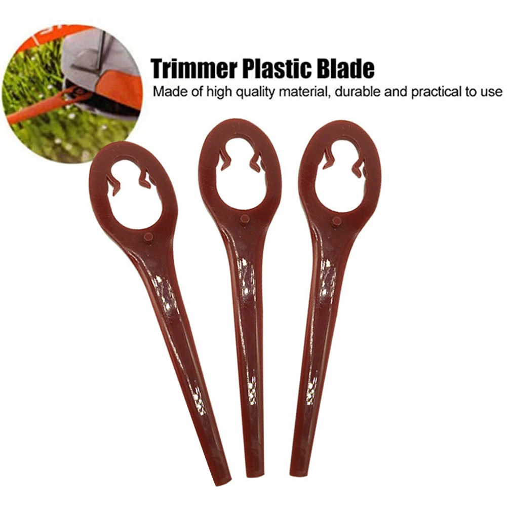 

100 шт. пластмассовые сменные лезвия для кустореза в форме тыквы нож-триммер фитинги для газонокосилки аксессуары детали для садового инстру...
