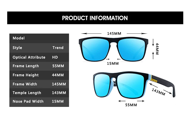 

2020 New Fashion Guy's Sun Glasses Polarized Sunglasses Men Classic Design Mirror Fashion Square Ladies Sunglasses Men
