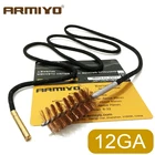 Ручная щетка для отверстий, Калибр 12 дюймов, 18,5 мм, цельный набор для чистки ствола пистолета, аксессуары для охоты и стрельбы