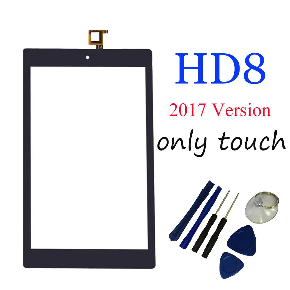 2 шт. для Amazon Kindle Fire HD8 (2017 версия) SX034QT сенсорный экран дигитайзер ЖК внешняя панель