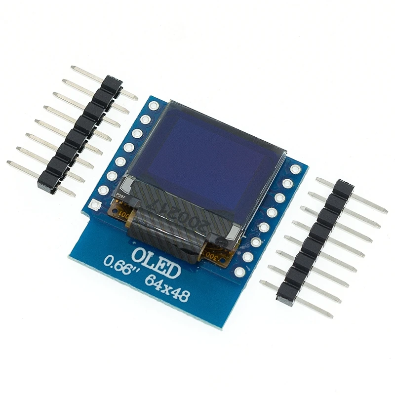 D04 0 66 дюймов O светодиодный ЖК дисплей экран совместимый для WEMOS D1 MINI ESP32 64X48 IIC
