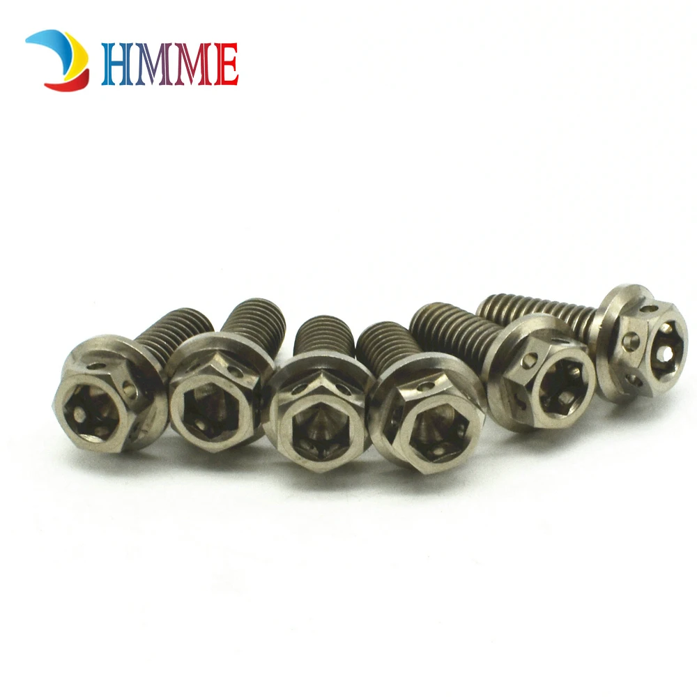 6 шт. M6 M6x10 50mm для мотоцикла Ti Болт титановые болты сделай сам цветной двигатель