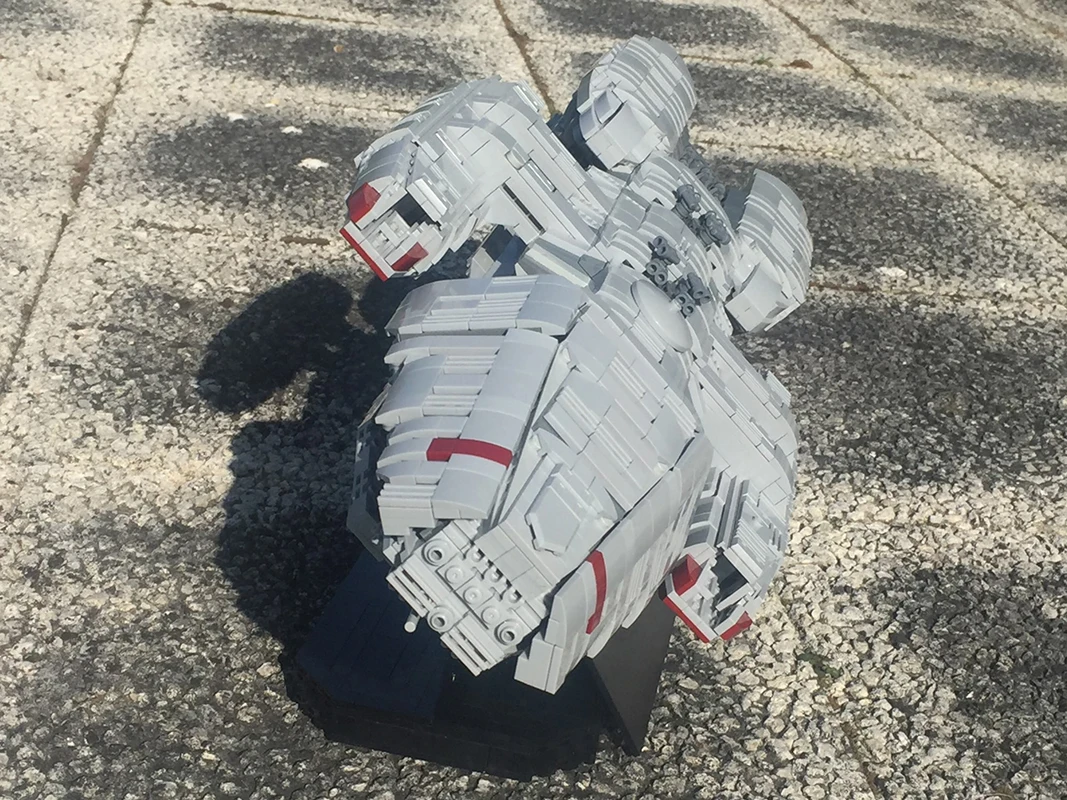 Buildmoc Cylons Wars MOC-57856 Battlestar галактика-UCS масштаб боевой корабль оружие строительные