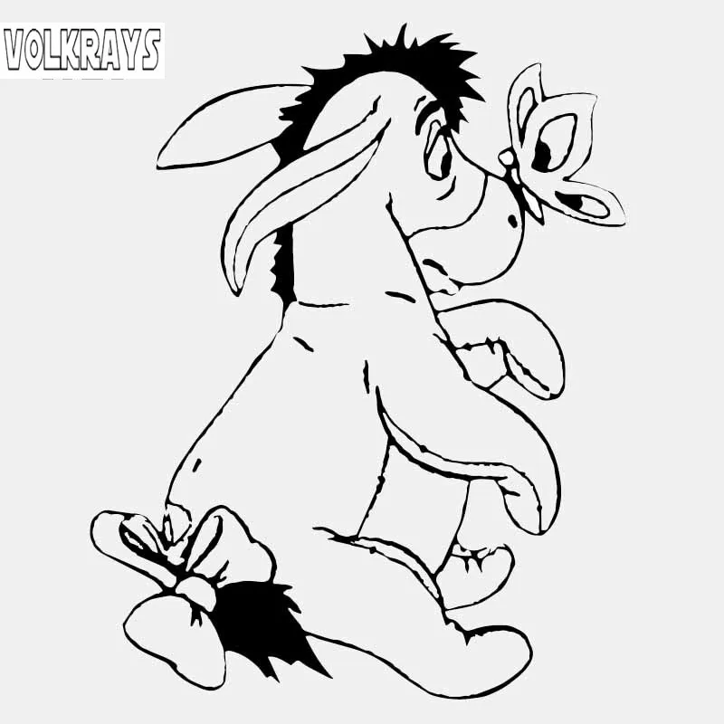 Красивая Автомобильная наклейка Volkrays аксессуары для донов и бабочек отражающая