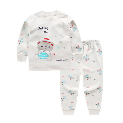 Комплект нижнего белья для малышей тонкая нижняя рубашка из чистого хлопка с