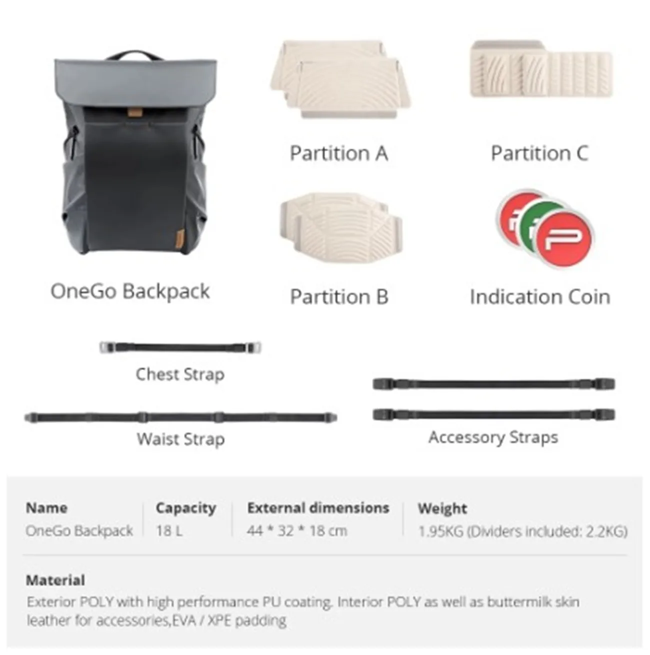 pgytech camera bag onego backpack sony canon commute 18l waterproof micro dslr camera storage photography travel backpack free global shipping