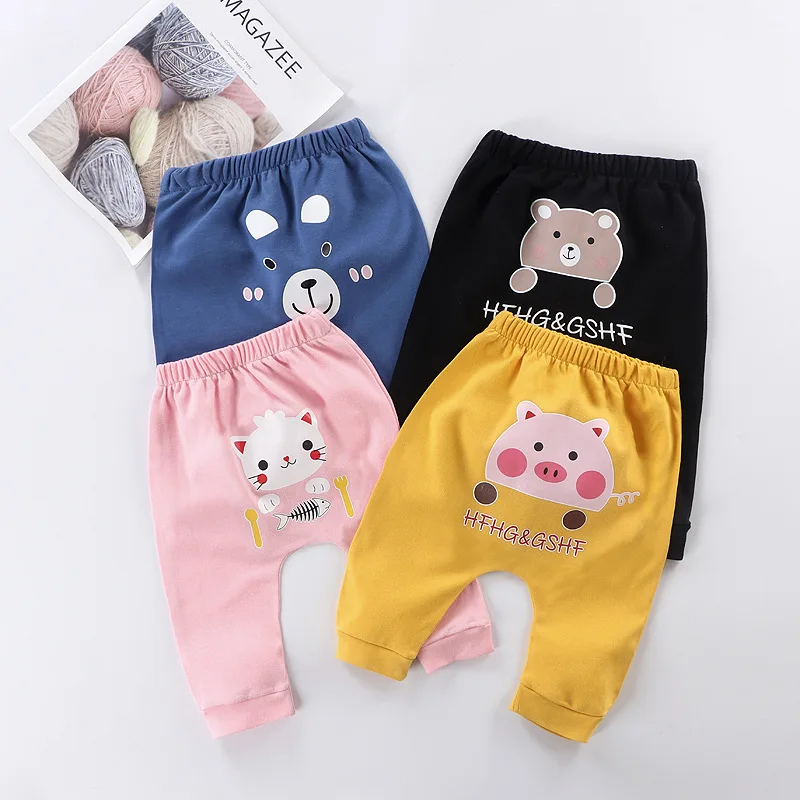 

Children's Pants Spring Summer Harem Pants Boys Girls Solid Color Pp Pants Baby Cotton Pants Clothing Baby