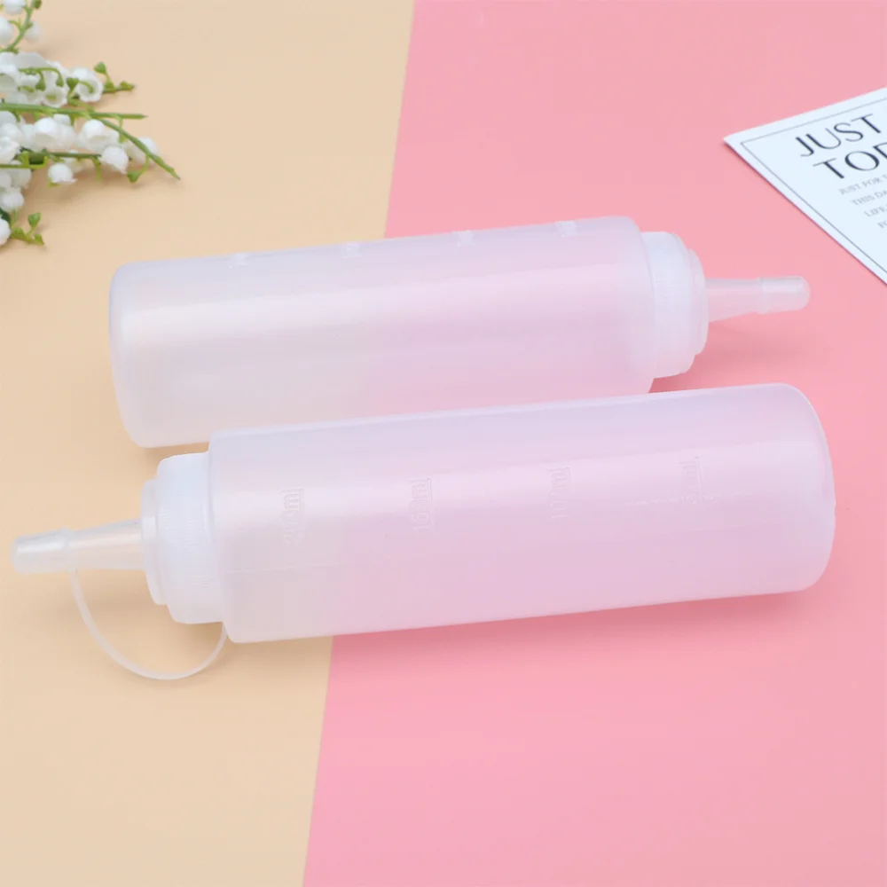 

10PCS 200ml 8oz Squeeze Condiment Bottles Squirt Sauce Dispensers with On Cap Lids for Ketchup Mustard Hot Sauces