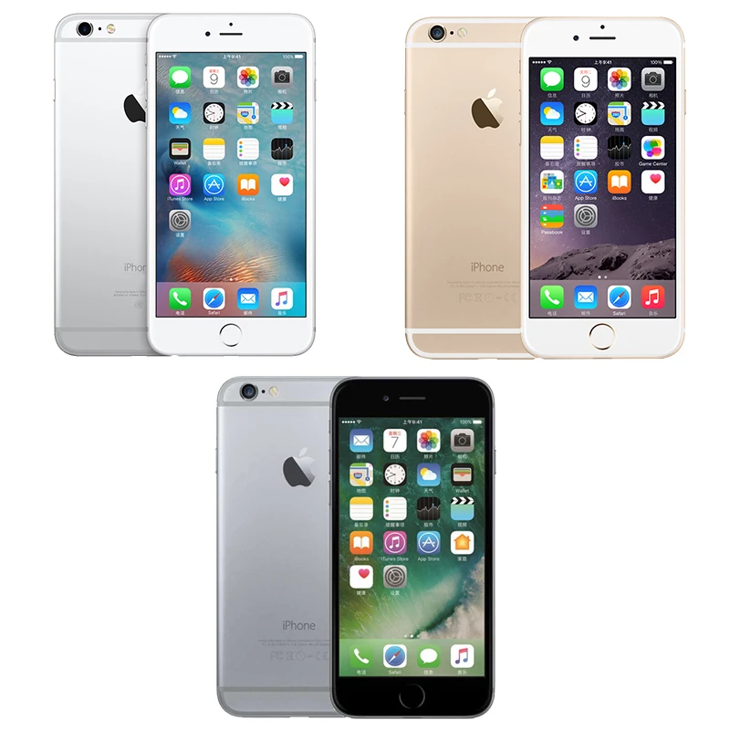 Apple iPhone 6 Plus IOS A8 смартфон P двухъядерный 5 дюймов 8 Мп 1 ГБ RAM 16 & 64 128 ROM WIFI 4G LTE