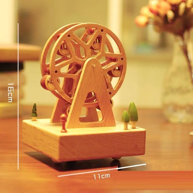 Музыкальная музыкальная шкатулка Caixa Muzik Kutusu Carousel Muziekdoos Madera Carillon Scatole Musicali Wooden De