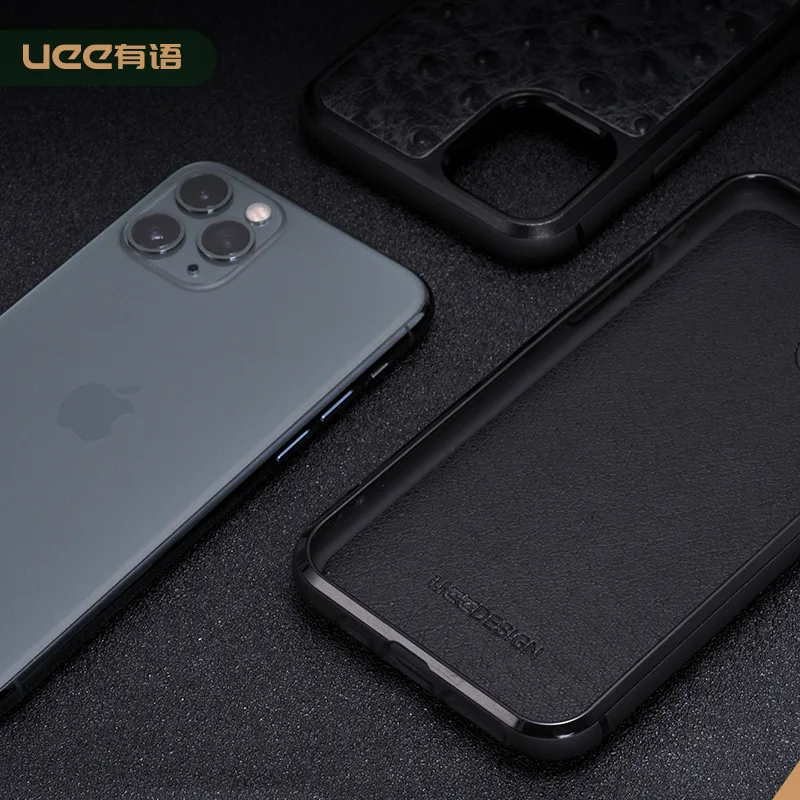 

Affordable Luxury Trendy iPhone 12 Mobile Phone Case Apple 12 Pro Noble Ostrich Grain Protective Case