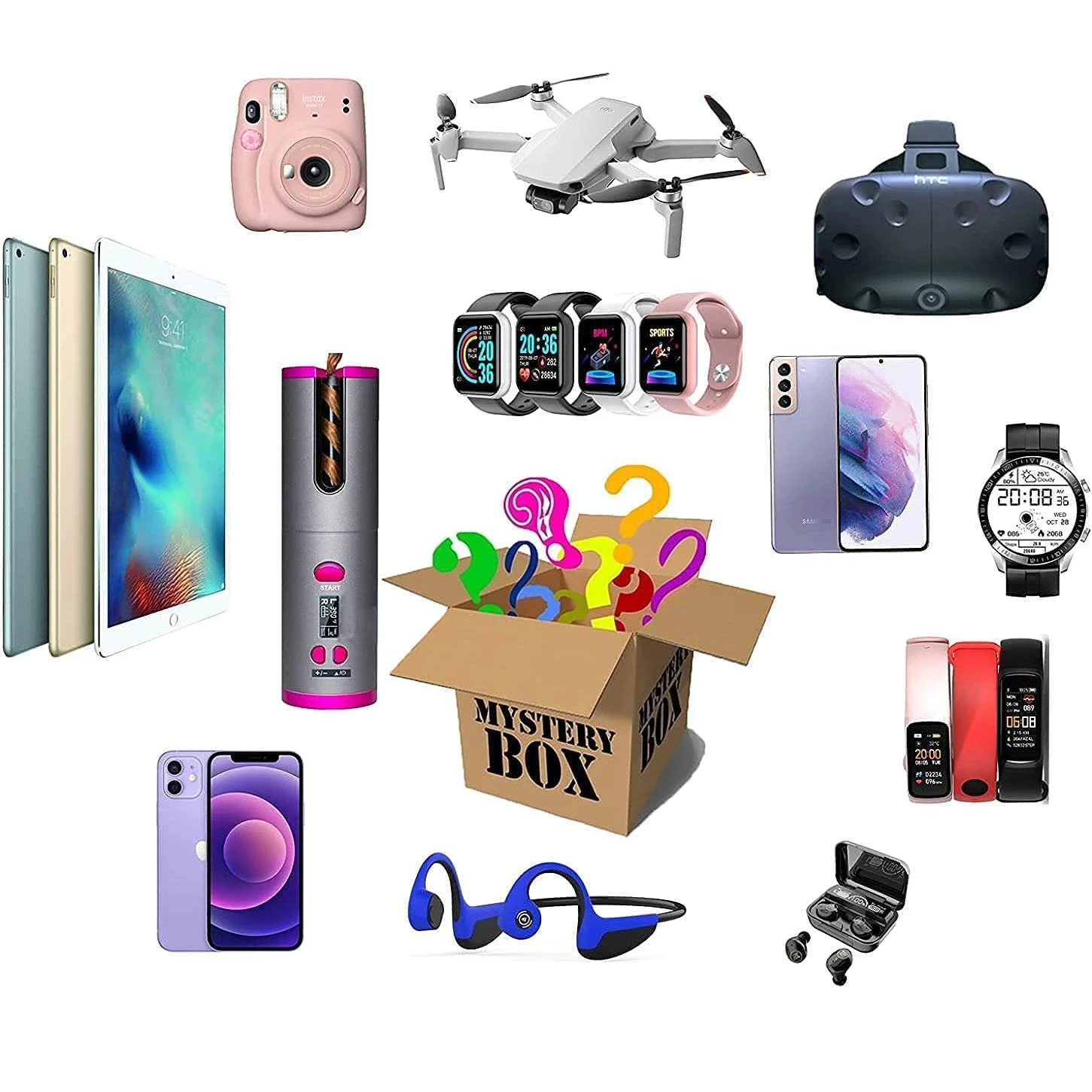 

Most Popular New Lucky Mystery Box 100% Surprise High-quality Gift More Random Home Item Electronic Products Waiting for You!!!