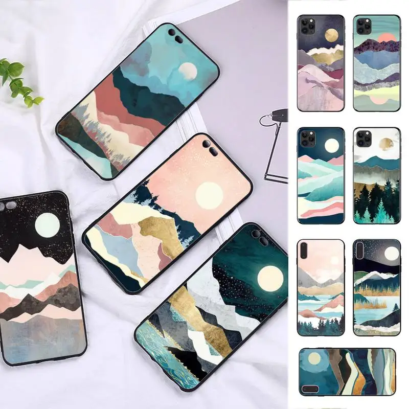 

Landscape Painting Phone Case for iphone 13 8 7 6 6S Plus X 5S SE 2020 XR 11 12 pro XS MAX