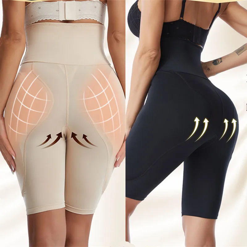 

Большие накладки на бедра, женские трусики с подкладкой, тренировочная одежда с высокой талией, моделирующее нижнее белье для подтяжки