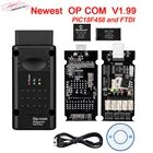 OPcom V1.99 PIC18F458 FTDI opcom OBD2 автомобильный диагностический инструмент для Opel автомобильный OPCOM flash update высокое качество 10-16-контактный кабель для opel