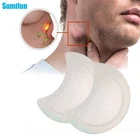 Травяной Лимфатический Детокс-пластырь для шеи, 6 шт., пластырь против отеков, безболезненное лечение, лимфподушечки, медицинская наклейка, для расслабления и ухода для тела