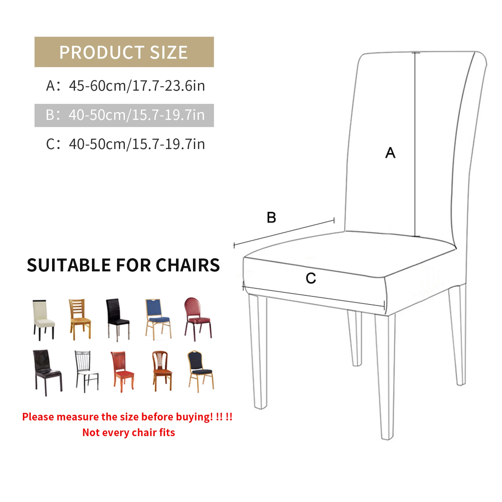 

Solid Color Chair Covers Removable Washable Anti-dirty Protector Seat Armchair Cushion Dust Covers For Home Banquet Decorative