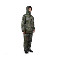 unisex zipper men raincoat camouflage suit pants bike travel raincoat cycling waterproof capa de chuva rain protection dl60yy