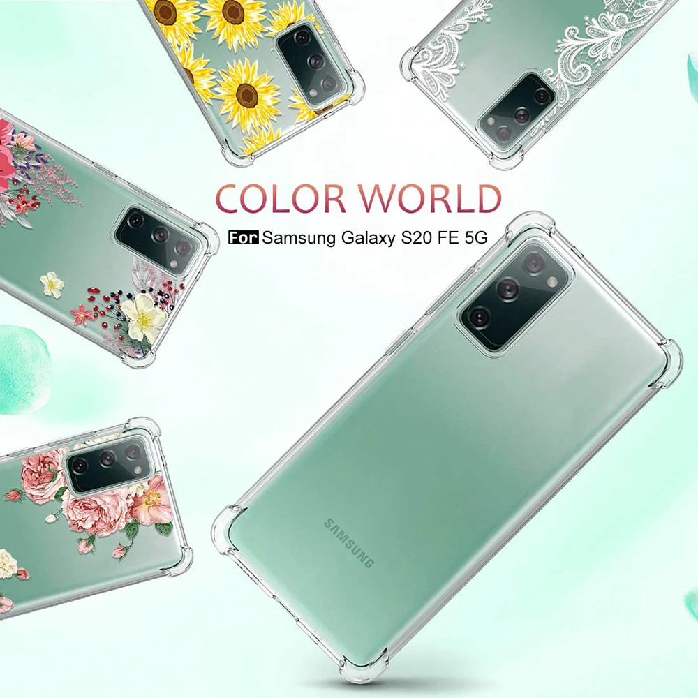 Shockproof Case for Samsung Galaxy S21 FE S22 S23 S20 Plus Ultra Transparent Clear Phone Cases for Galaxy S23 Ultra Back Cover