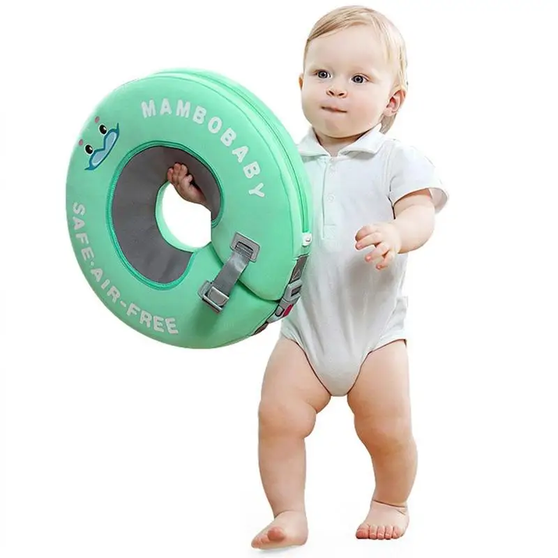 Безопасное Безвоздушное детское Шейное плавающее кольцо для купания детей 0-12