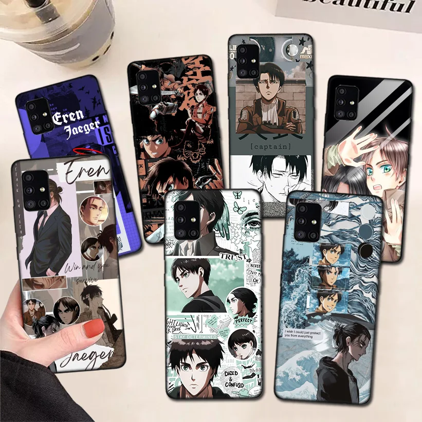 

Attack On Titan Eren Jaeger Manga Phone Case For Samsung Galaxy A51 A71 A50 A70 A81 A91 A30 A40 A20E A10S A9 Cover Coque Funda