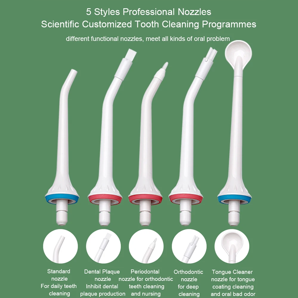 

Oral Irrigator Cordless Dental Water Flosser Waterproof Teeth Braces Cleaner Electric Tooth Cleaner Dental Calculus Portable