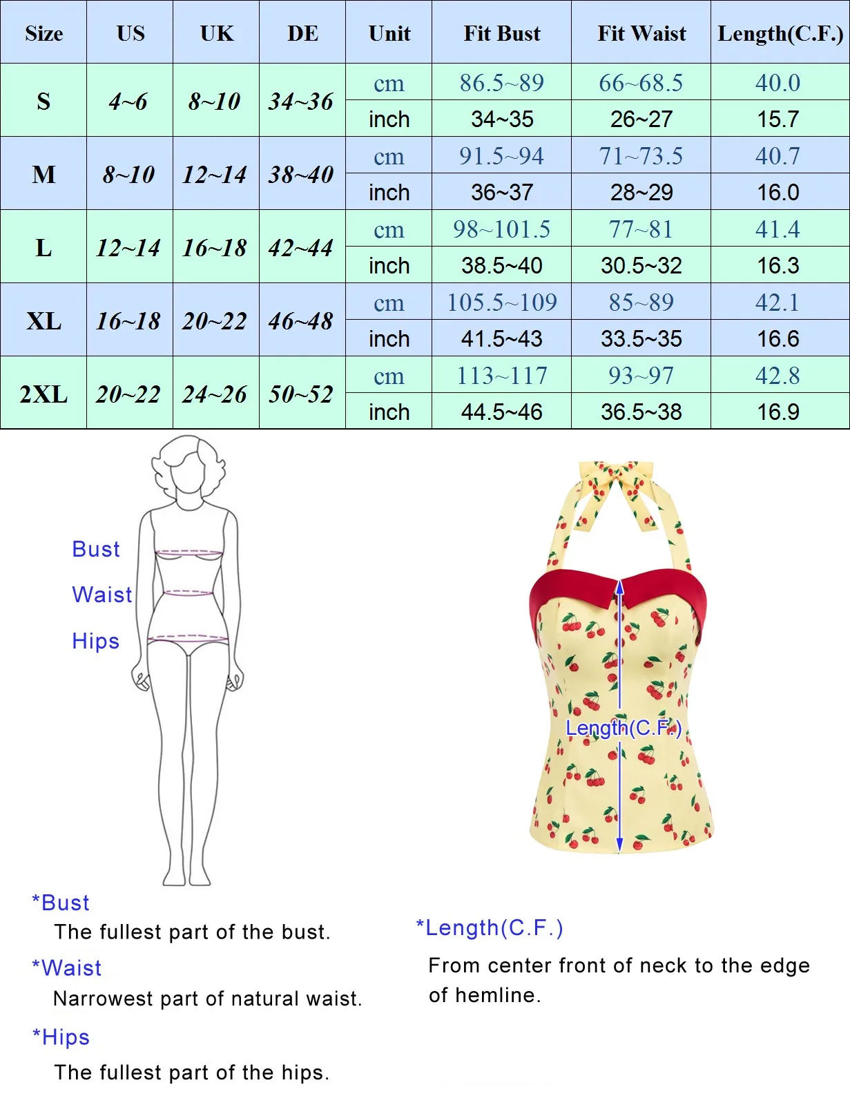 Женский летний топ с воротником-хомутом принтом в виде вишен | Женская одежда