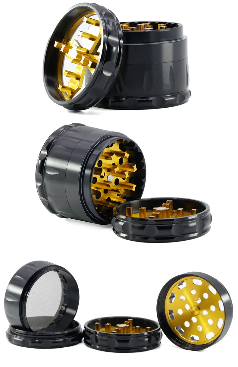 Новинка четырехслойные измельчители трав для курения мельница дыма специй