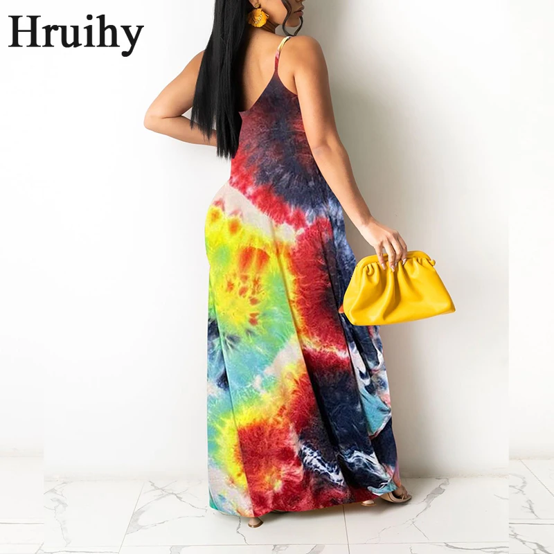 

Women Clothing 2020 Strapless High Waist Tie Dye Print Sexy Fashion Plus Size Dresses Summer Party Streetwear Dress For Girls