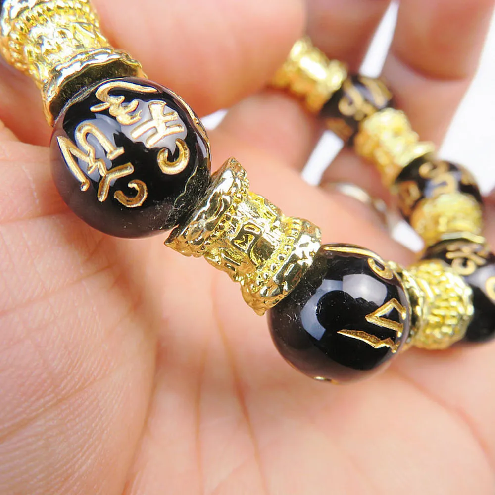 Браслеты унисекс с бусинами 1 шт. китайские браслеты FengShui Pixiu ремешок на запястье