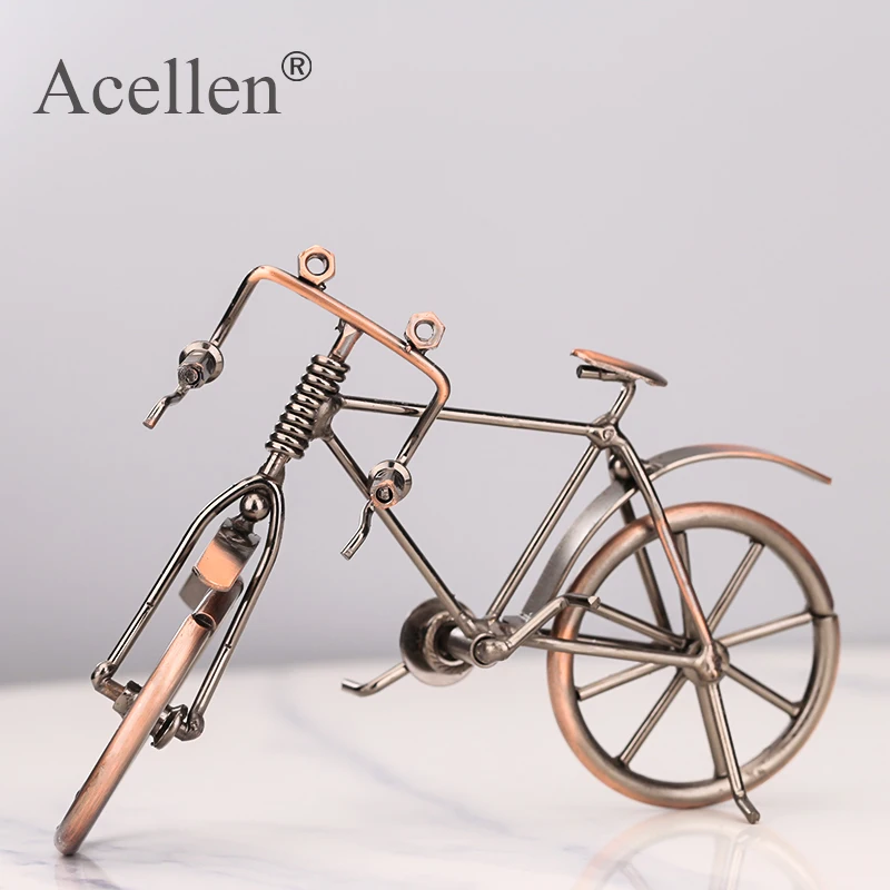 Домашнее украшение Ретро металлическая модель велосипеда фигурка для друзей