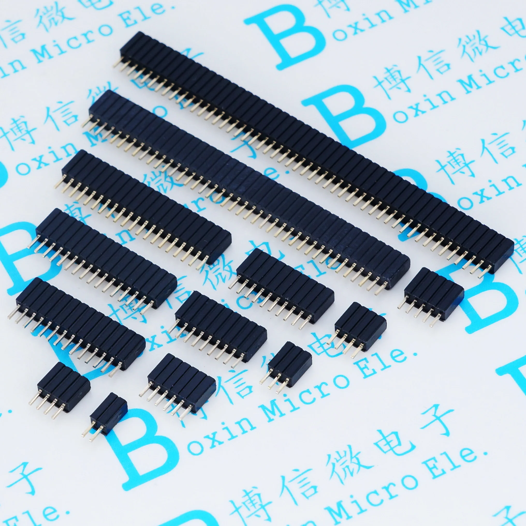 

10PCS/lot 1.27MM Pitch Single Row Female Breakaway PCB Board Connector Pinheader 1*2/3/4/5/6/7/8/9/10/12/20/40Pin