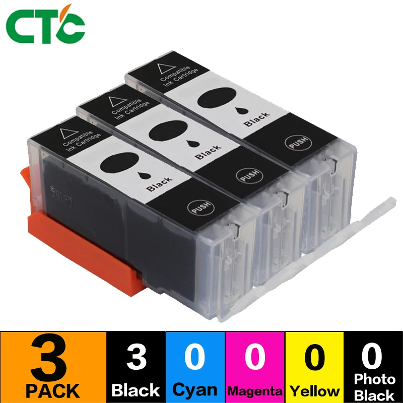 3 черные картриджи pgi520 для Canon MP540 MP550 MP560 MP620 MP630 MP640 MP980 990 MX860 870 IP3600 IP4600 IP4700 |