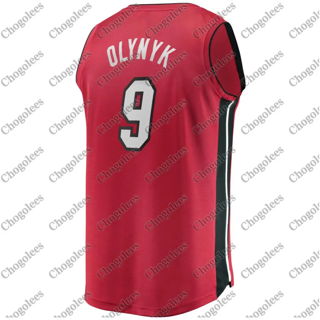 

Men Basketball Jersey Kelly Olynyk Miami Branded Fast Break Player Jersey Statement Edition Red
