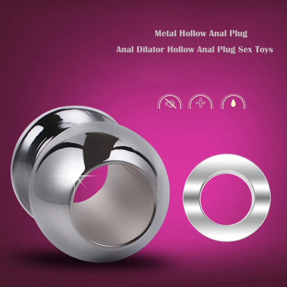 1 шт. металлический полый анальный штекер туннель Анальная пробка секс-игрушки