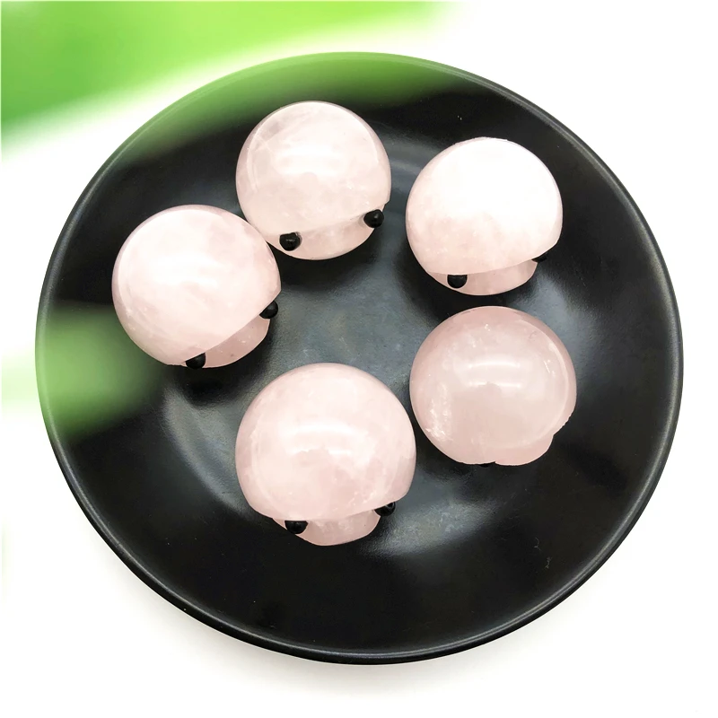 МИЛЫЙ натуральный розовый хрустальный шар ручной работы маленький ежик