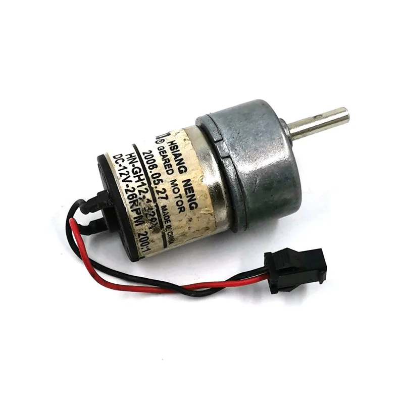 Подержанный старый HSIANG NENG мотор-редуктор 12V 26 RPM большое снижение крутящего момента мотор соотношение 200:1 модель робота аксессуары