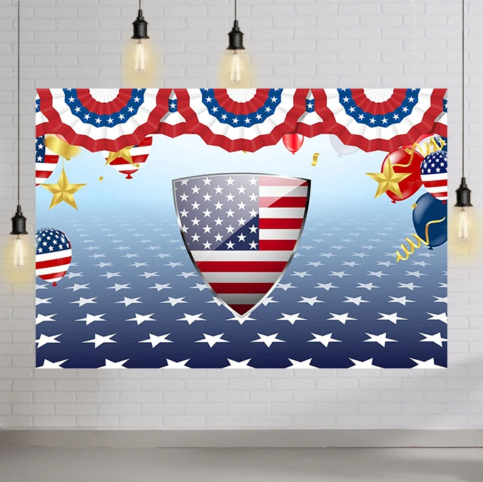 На День независимости США фон для фотосъемки с изображением флага Фон