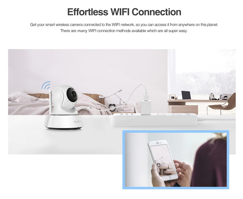 SANNCE Full HD 1080P Мини Wi-Fi камера беспроводная IP Sucurity CCTV камера Wifi Сеть Смарт ночного видения детский монитор