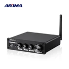 AIYIMA аудио D01 стерео усилитель мощности 100 Вт 2,0 Bluetooth звуковой усилитель U-disk OPT COAX Настольный декодер с дистанционным управлением
