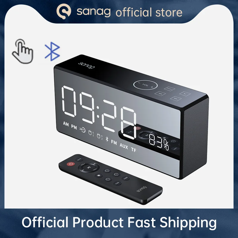 Фото Bluetooth-Колонка Sanag X9 Беспроводная с сенсорным экраном и будильником | Электроника